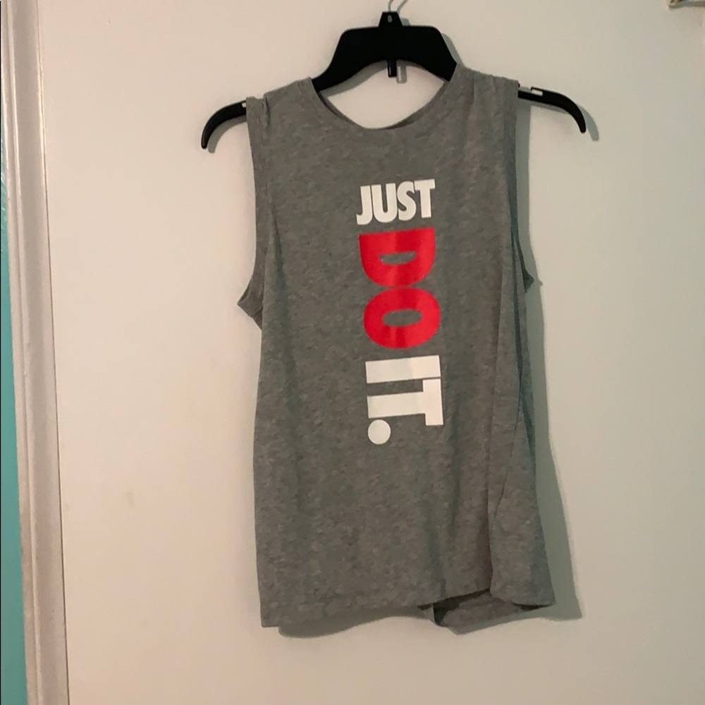 grey nike training tank
